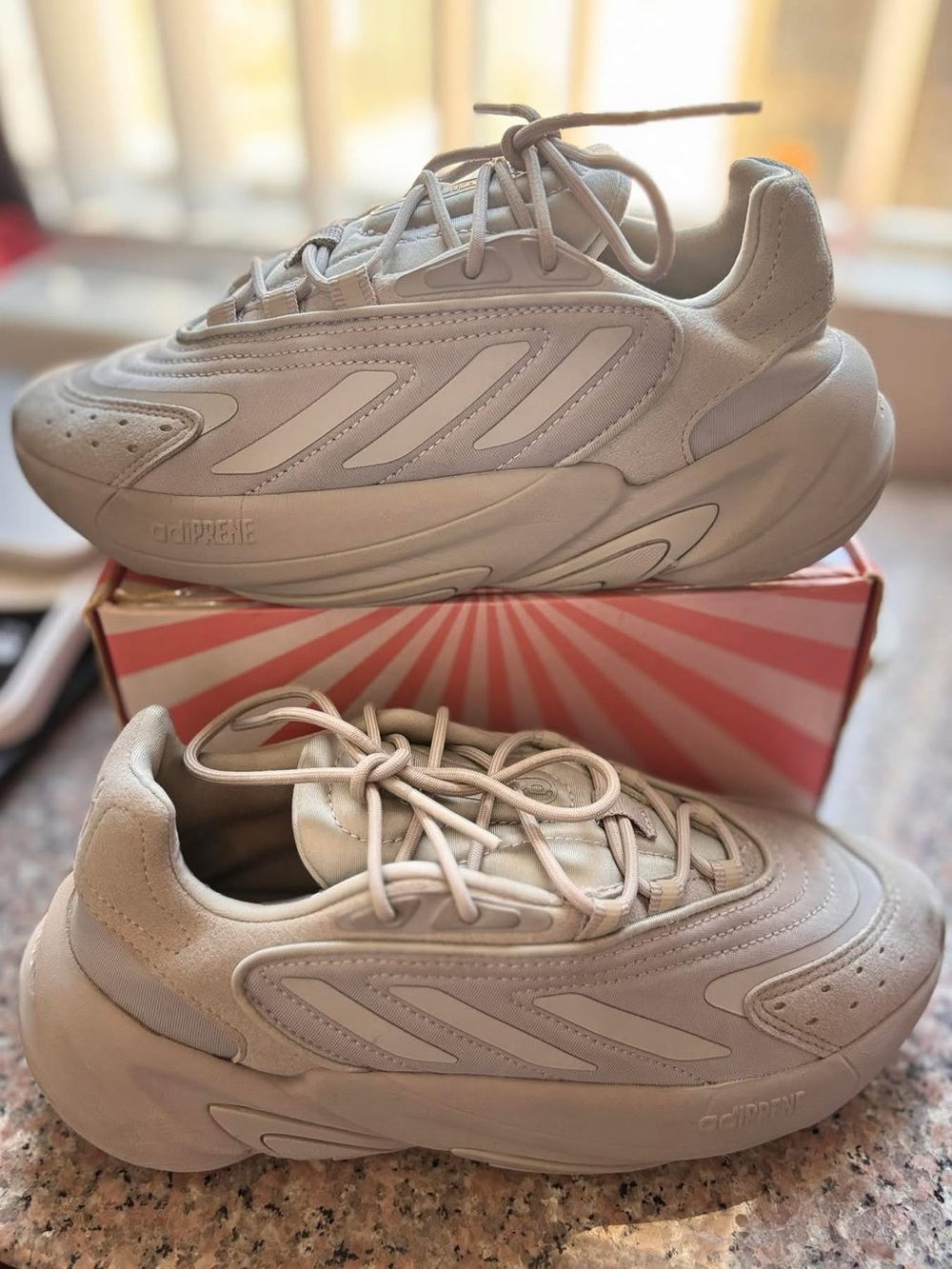 adidas Neutral Beige Oznova Trail Sneakers